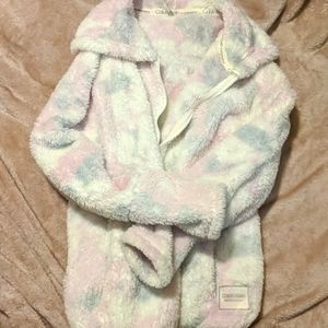 Calvin klein fuzzy coat